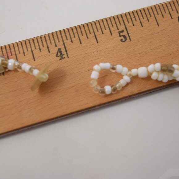 Handmade Shell Pendant Necklace Multi Strand Seed Beads Statement Beachy Mermaid - Picture 11 of 15